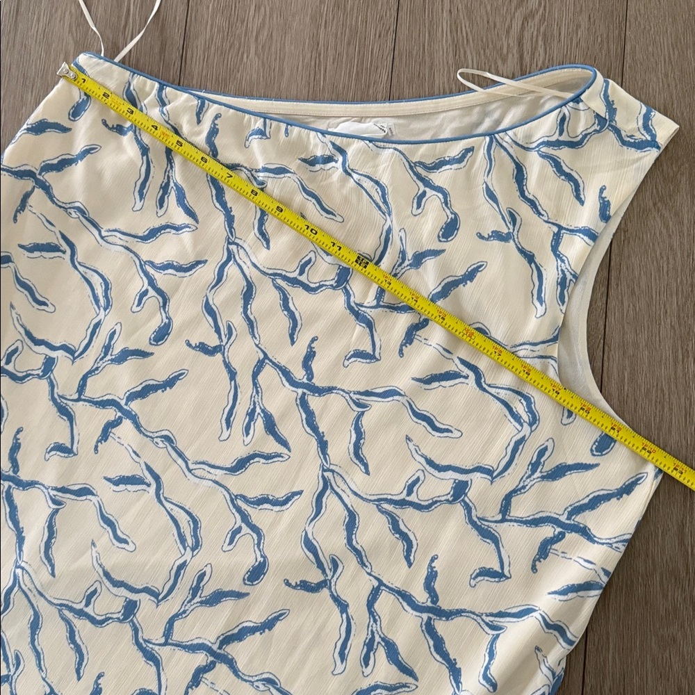 Tuckernuck Hyacinth House Seaside Sabine Dress Cream Blue Size XXL Resort - Picture 9 of 13